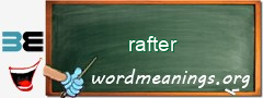 WordMeaning blackboard for rafter